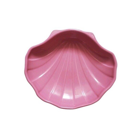 Vintage Pfaltzgraff Pink Shell Clam Shell Soap Dish Trinket Bowl Excellent Decor - Picture 4 of 4